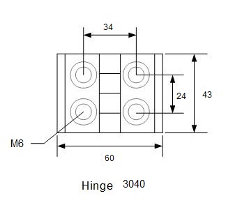 Hinge 3040 drawings